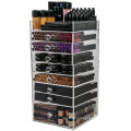 Cube Acrylic Makeup Organizer Box with 8 Drawer